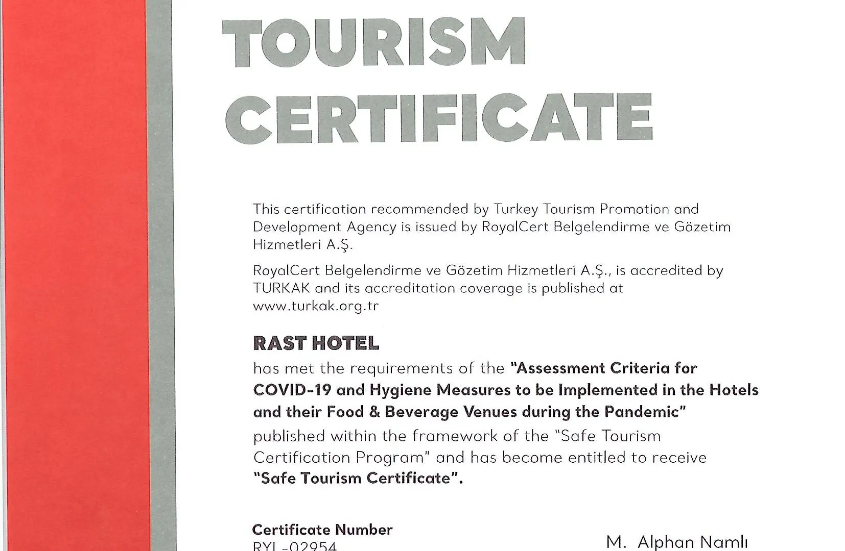 ****  Rast Hotel Sultanahmet Istanbul Turkey